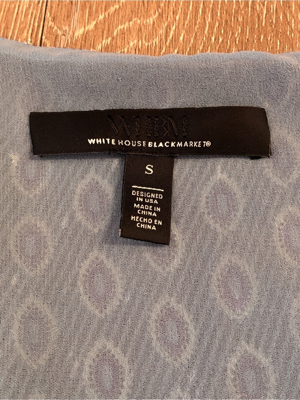White House black market Whimsical light breezy chiffon fairycore V neck blouse - Picture 5 of 5